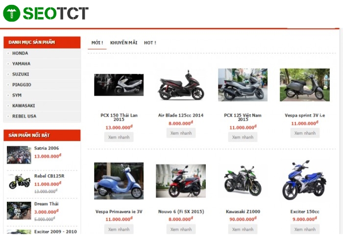 Thiết Kế Web Xe Máy (5) Thiết Kế Web Xe Máy (5)